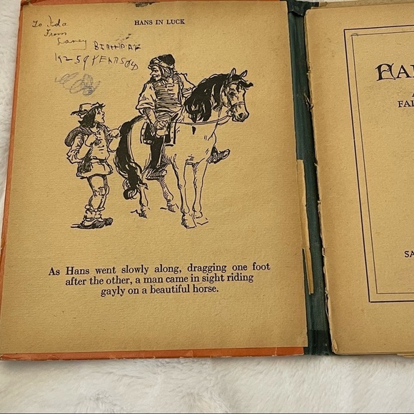 Antique Grimm's Fairy Tales by Brothers Grimm 6 Classic Stories Copyright 1922 - Picture 5 of 16